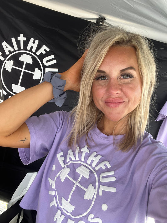 Cropped Lilac Tee
